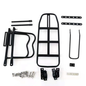 Portaequipajes trasero de aluminio y acero para bicicleta, soporte de superficie duradero negro para bicicleta de montaña, portaequipajes, accesorio para pasajeros 102 - Product Image 1