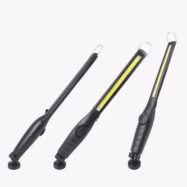 Outdoor Portable Handheld Rechargeable 5W COB Work Light with Magnetic Base & Hook IP44 Rated 500 Lumens LED Workshop Lamp