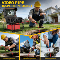 Cámara de Inspección de Tuberías y Alcantarillado con Pantalla IPS de 9 Pulgadas, Endoscopio Industrial, Cámara HD 1080P, IP68, Contador de Distancia, 30M de Video