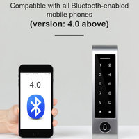Système de contrôle d'accès par clavier tactile Bluetooth H4-BT, IP66, contrôleur d'entrée intelligent avec carte RFID, code PIN et gestion par application mobile