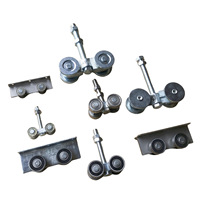 Rail de suspension C30 en fer galvanisé pour porte coulissante d'usine, roulement à billes en acier inoxydable C50 pour porte coulissante, câble de porte coulissante Foshan