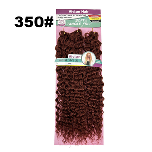 Ingrosso su misura 22 pollici 3x <span class=keywords><strong>trecce</strong></span> a onda profonda lunga riccia treccia uncinetto capelli <span class=keywords><strong>extension</strong></span> kanekalons sintetici per le donne - Product Image 5