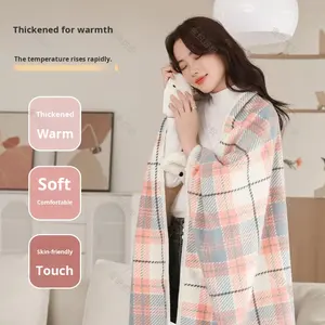 Couverture châle en polaire épaisse et douce, personnalisable, multifonctionnelle, pour l'automne et l'hiver, idéale pour la sieste - Product Image 2