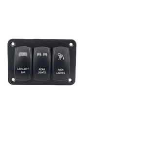 Weichuang Combination <b>Switch</b> Panel <b>12V</b> 24V DC Triple Rocker <b>Switch</b> For Car Rv Yacht Upgrade - Product Image 4