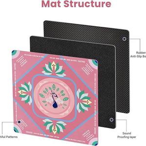 Tapete <span class=keywords><strong>de</strong></span> Mahjong <span class=keywords><strong>de</strong></span> Terciopelo con Tecnología Estadounidense, Antideslizante, Reductor <span class=keywords><strong>de</strong></span> Ruido, Fácil <span class=keywords><strong>de</strong></span> Limpiar, Lona Resistente a la Suciedad - Product Image 2