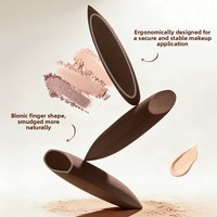 Houppette lavable en forme d'alien en polyuréthane hydrophile, double usage, résistante à l'eau et à la poussière, absorption optimale pour le maquillage de base