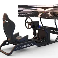 F1 Game Simulator Pedal Sim Car Mount Driving Racing Simulator Steering Wheel with Pedals for PC Car Racing Simulator