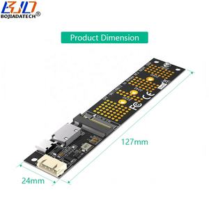 بطاقة محول محول Oculink إلى NGFF <span class=keywords><strong>M</strong></span>.<span class=keywords><strong>2</strong></span>-<span class=keywords><strong>M</strong></span> M2 NVME SSD مع كابل طاقة SATA 15PIN متوفر - Product Image 2