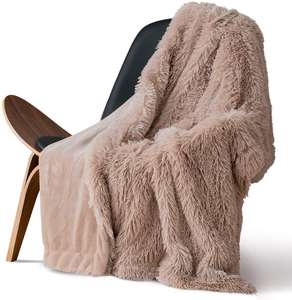 مخصص طباعة مزدوجة طبقة دافئ دافئ رقيق شيربا الصوف طويل الشعر لينة PV الفراء أريكة سرير المنزل بطانية الشتاء رمي - Product Image 2