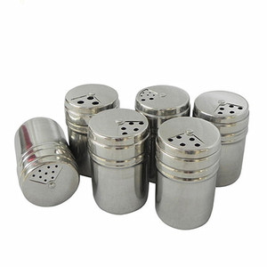 Stainless Steel Seasoning Shakers Set 5 Pcs With Perforated Lids For Kitchen And Barbecue Use - Product Image 5