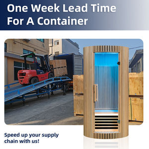 <span class=keywords><strong>Sauna</strong></span> Infrarroja en Forma <span class=keywords><strong>de</strong></span> Barril para Interiores, <span class=keywords><strong>Sauna</strong></span> Casera con Luz Roja Infrarroja, Portátil para 1 Persona - Product Image 3