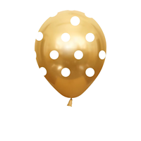 Ballons d'impression personnalisés de 12 pouces ballons en latex imprimés à pois ballons à pois chromés pour la décoration de fête d'anniversaire