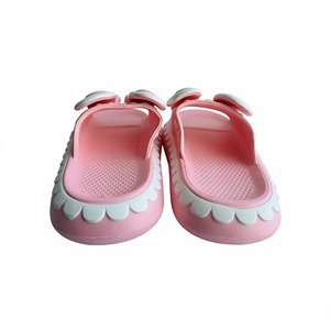 Pink EVA Flip Flops 37-40 Anti Slip Open Toe Home Slippers Summer Solid Buckle Design PVC Lining 40MM Sole - Product Image 5