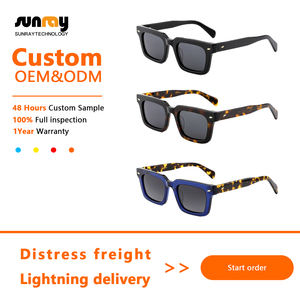 Lunettes de soleil polarisées TAC en gros, lunettes anti-lumière bleue haut de gamme, unisexe, OEM ODM, en acétate, de luxe, mode, pour hommes - Product Image 2