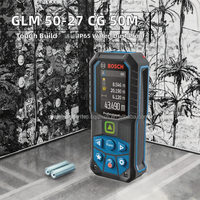 Télémètre laser vert professionnel CG GLM 50, portatif, indice de protection IP65, plastique, portée de 50 m, garantie d'un an, poids léger de 0,5 kg