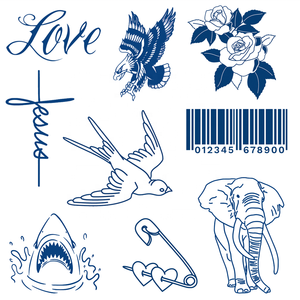 Impermeabile realistico durevole 2 settimane organico Genipin adesivi tatuaggio a base di erbe lunga durata inchiostro Jagua Semi permanente tatuaggio personalizzato - Product Image 1