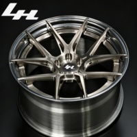 Juego de 2 Llantas de Aleación Forjada de 17-24 Pulgadas, Color Bronce, Diseño Multirradio Delgado, Borde Pulido, Personalizadas, PCD 6x139.7, Compatibles con X3, RAV4, CRV