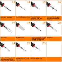 Kit de 23 outils de démontage et d'assemblage de bornes de réparation automobile, déboucheur de faisceaux de câbles et extracteur de broches