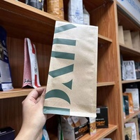 Sac à café en papier Kraft à fond plat avec Valve pour café, écologique, 12oz, 16oz, 5lb