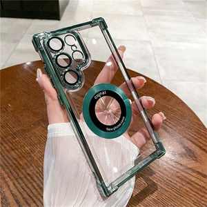 Para <span class=keywords><strong>Samsung</strong></span> S24 Funda de teléfono ultra transparente Funda protectora dura de galvanoplastia anticaída de cuatro esquinas - Product Image 5