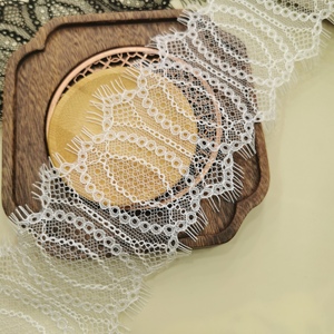 Blanc et noir 9 cm dentelle étroite dentelle cils dentelle Voile dentelle est utilisé pour la décoration de vêtements bricolage sous-vêtements et accessoires de soutien-gorge - Product Image 4