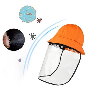 Anti niebla epidemia Eco amigable reutilizables claro TPU <span class=keywords><strong>protectora</strong></span> desmontable sombrero de pescador cara + escudo - Product Image 5