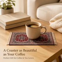Sous-verres en forme de tapis, style persan, mini tapis, tapis de souris pour bureau, ordinateur, tasse, cuisine, bar