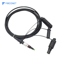 Cable de Fibra Óptica Redondo Preconectado FTTA IP68 SC APC, Cable de Conexión Personalizado, Conector Impermeable para Exteriores