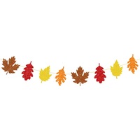 Guirlande de bannières d'automne pour Thanksgiving, lot de 4 brins, avec motifs 'Bonjour l'Automne', 'Donner grâce', 'Citrouille' et 'Feuille', décorations scintillantes à suspendre pour fête