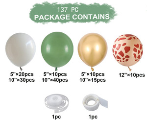 Hot Sale Retro <b>Green</b> Balloon Chain Set Baby Birthday Party Decorations Background Decoration Balloon <b>Garland</b> Arch Kit - Product Image 2
