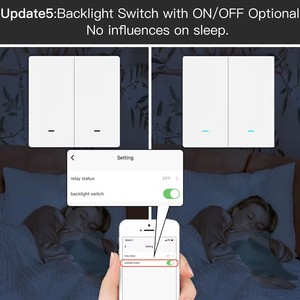 ZigBee Smart <strong>Wall</strong> <strong>Light</strong> <strong>Switch</strong> <strong>with</strong> Neutral Wire or No Neutral Wire Wiring No Capacitor Needed Smart Life/Tuya 2/3 Way - Product Image 5