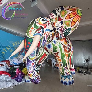 Éléphant de dessin animé gonflable à impression colorée personnalisé - Product Image 2