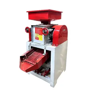 Top quality grain process machinery small double roller crusher 1-5t/h roller malt grain brewing barley crusher