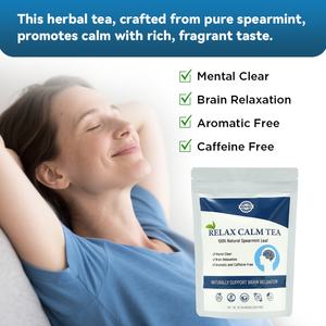 Thé Chinaherbs Frais Biologique Végétalien Sans Gluten Relaxant Apaisant à la Menthe Verte Naturelle en Sachets pour Soulager le Stress et Améliorer le Sommeil - Product Image 3