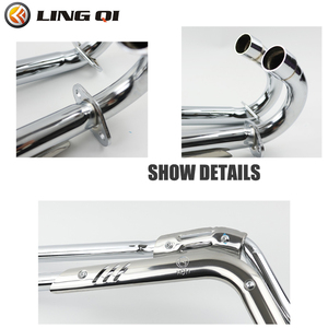 LINGQI RACING Pot d'échappement en alliage d'aluminium modifié pour motos tout-terrain compatible avec CRF50 XR50 CRF 50 Mini Pit <span class=keywords><strong>Bike</strong></span> - Product Image 4