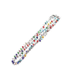 Fashion Beaded <b>Necklaces</b> Colorful <b>Blue</b> Round Seed Bead Clavicle Chains Unisex Accessories Yiwu Origin - Product Image 4
