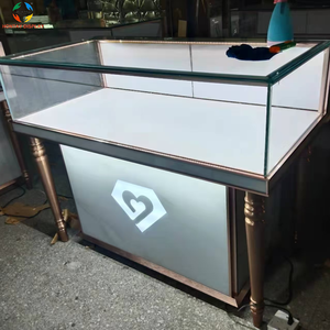 Thương mại kim cương tủ nhà máy bán hàng trực tiếp Tempered Glass Key khóa trang sức hiển thị armoire cho trung tâm mua sắm truy cập - Product Image 3