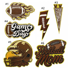 Parches Bordados con Purpurina de Fútbol Americano para Planchar, para Mamá de Jugador de Fútbol - Product Image 2