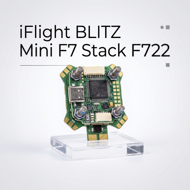 IFlight BLITZ Mini F7 Stack F722 Flight Controller E55S 55A 4-in-1 Bluejay 8Bit ESC 2-6S 20x20mm Fly Tower for RC Drone