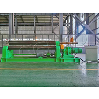 Machine à rouler les tôles en acier inoxydable automatique robuste GENUO de Chine, machine à former des plaques à 3 rouleaux, épaisseur 6 mm, 1500 mm