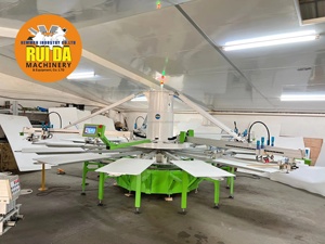 DGRUIDA Prensa Automática de 4 Colores y 14 Estaciones con Paleta Grande para Ropa de Gran Tamaño y Cajas de Cartón, Serigrafía - Product Image 4