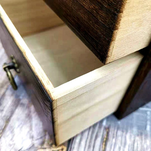 Junru Solid Wood Portable <b>Tea</b> Box With Dual Drawers And Handle For <b>Tea</b> <b>Sets</b> - Product Image 4