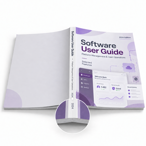 Manuels d'utilisation de logiciels personnalisés, impression couleur, reliure parfaite, pour les entreprises et les fournisseurs de formation informatique - Product Image 3