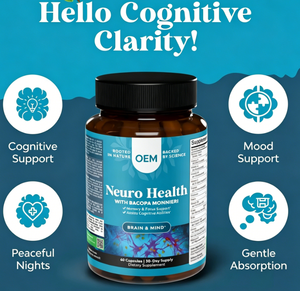 Integratore per il Cervello Best Seller, Supporto per Memoria e Concentrazione, Abilità Cognitive, Integratore per la <span class=keywords><strong>Salute</strong></span> Cerebrale, Produttore OEM - Product Image 3