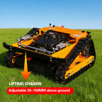 Tondeuse robot à moteur puissant, largeur de coupe 120 cm, télécommandée, sur chenilles, broyeur à fléaux