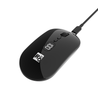 Grosir Mouse komputer portabel 2.4G & BT nirkabel untuk Laptop dengan tingkat baterai terlihat