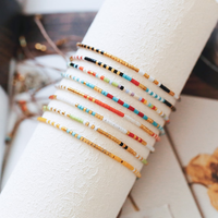 Bracelet d'amitié bohème Go2boho pour femmes, bracelet coloré, cadeau minimaliste, bijoux délicats pour filles de plage, bracelet en perles Miyuki
