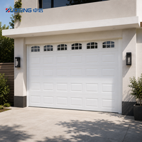Porte de garage commerciale robuste à rouleaux avec lames en acier ondulé et palan à chaîne fiable pour atelier