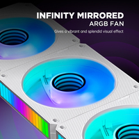 Module de miroir 120mm Infinity Daisy-Chain 5V Ventilateur ARGB & PWM 120mm Triple Pack avec contrôleur adapté au boîtier d'ordinateur