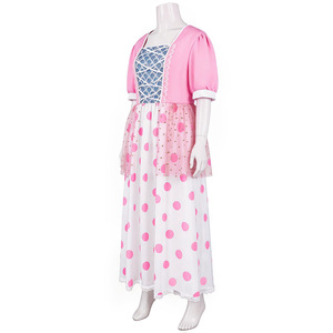 Disfraz de Toy Story Bo Peep, vestido rosa con lunares, disfraz de Halloween, talla para mujer adulta - Product Image 5